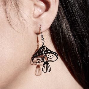 Gothic Mushroom Earrings